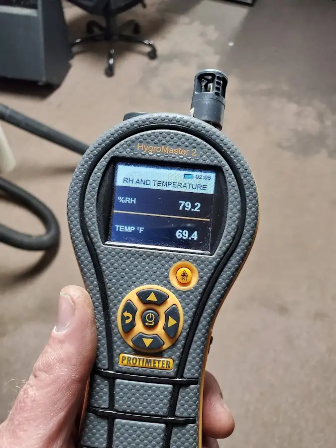 Moisture meter humidity assessment for Mold Remediation & Removal in Oswego
