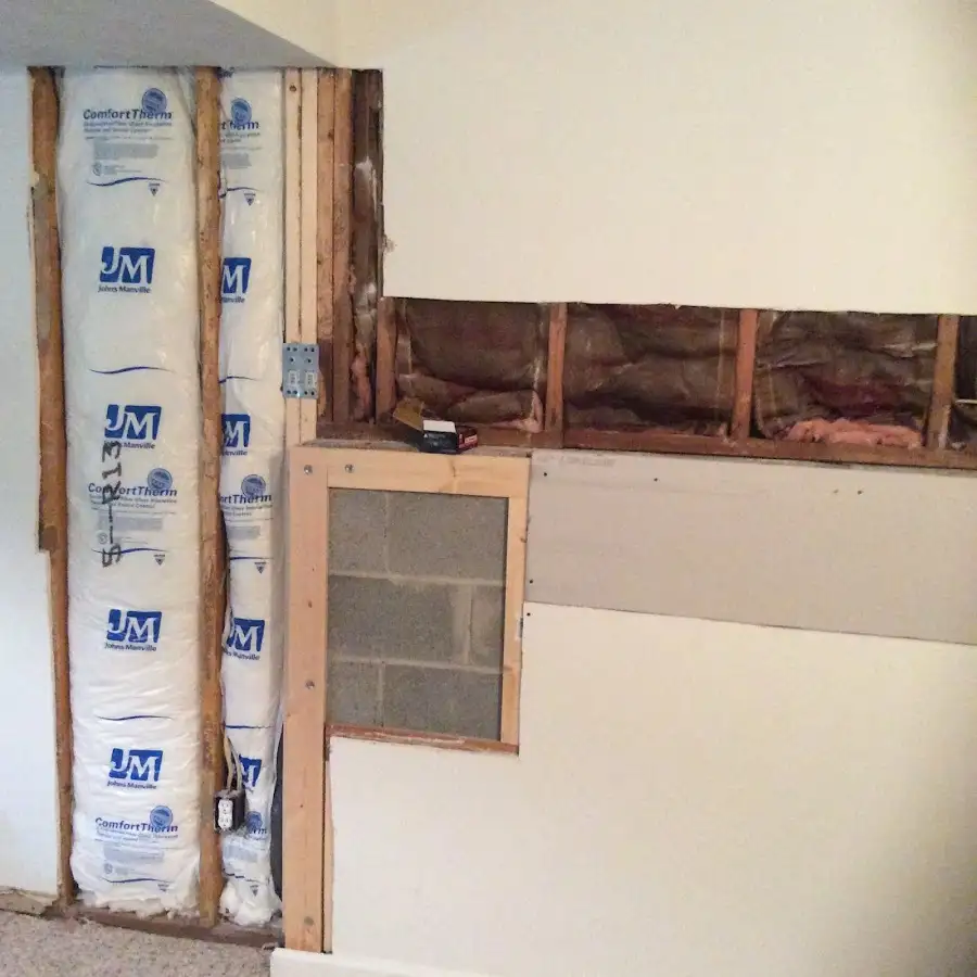Wall insulation replacement during Structural Drying in Oswego